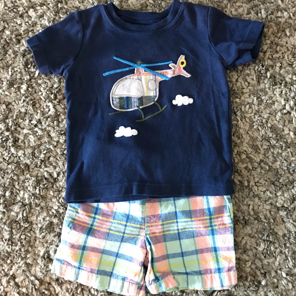 Matching boys short set